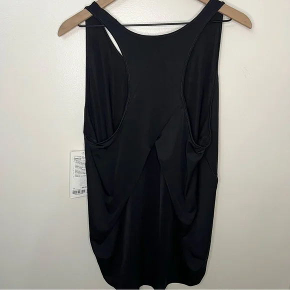 NWT Lululemon Essential Tank Women's Size 12 Black Athleticwear Yoga Spring - Picture 7 of 8